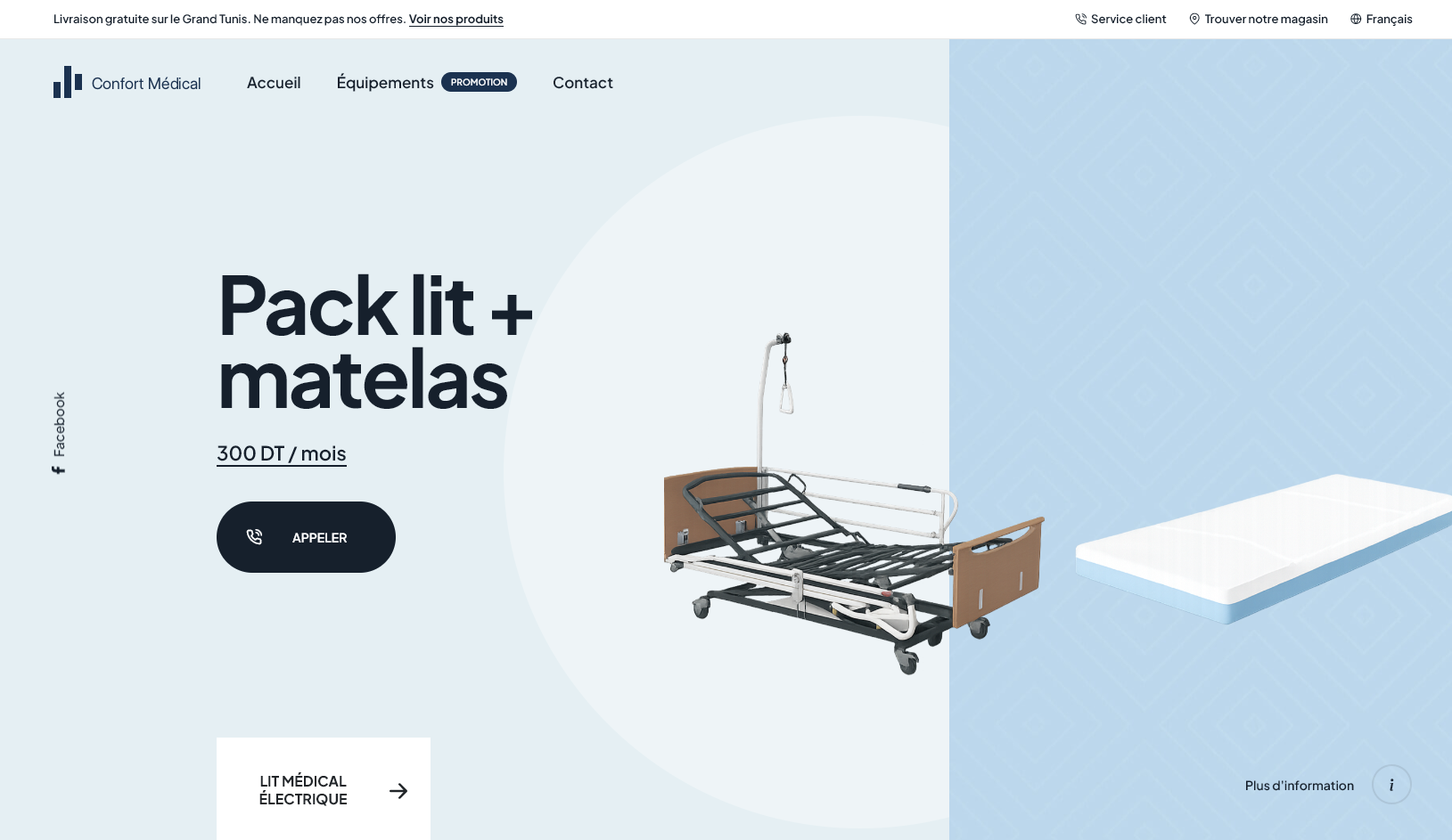 Visuel portfolio du projet Confort Médical